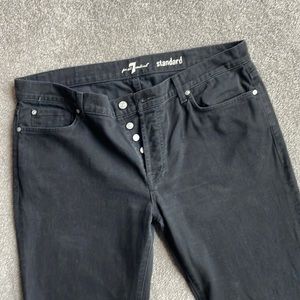 Men’s 7 for all mankind - Jeans - size 40 - black - Standard- button fly